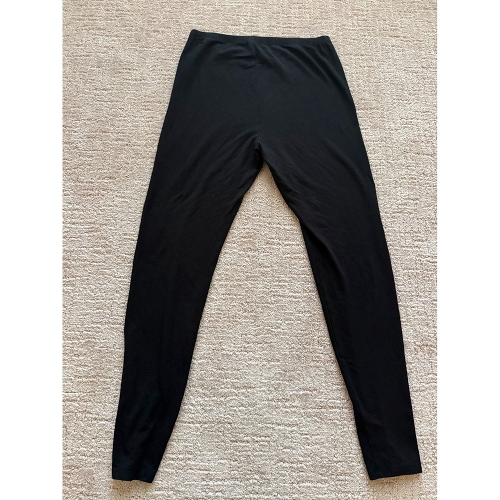 Eileen Fisher Leggings Women PS Black Excellent Tencel Lyocell Stretch Petite - Picture 5 of 5